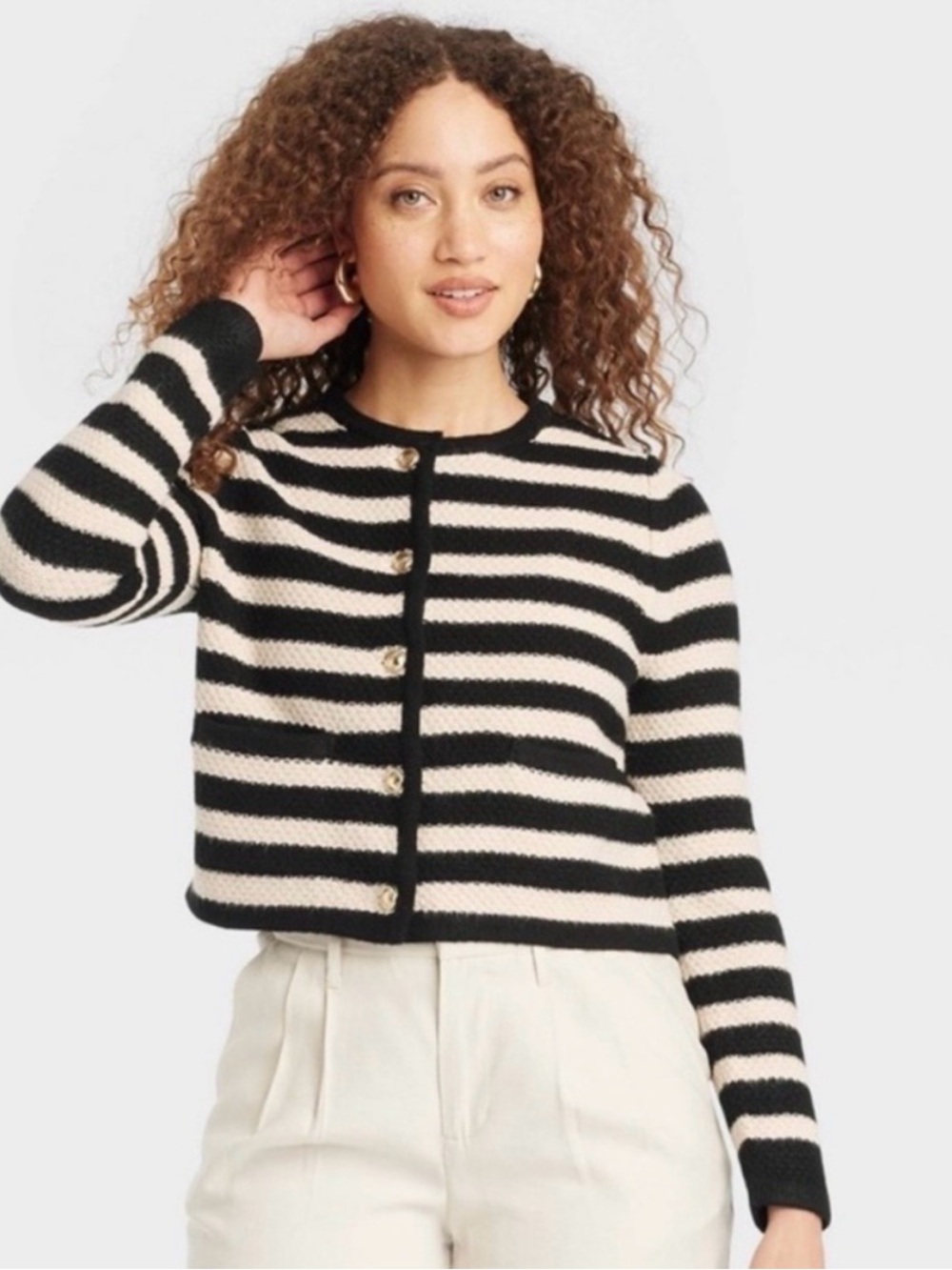A New Day Lady Cardigan Striped